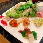 トラットリア ジュリエーゼ ダ エンメ - Bセットの前菜の盛り合わせ