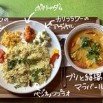 スプーンソング - 【2月13日(木)】ブリと絹揚げのマラバール＆ベジナッツプラオプレート