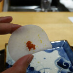 馳走 啐啄一十  - 氷〆スライス大根(山口県産)