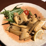 あじわいや げん - ホタテとエリンギのバター炒め