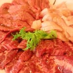 焼肉横綱 - ロス、ハラミ、ミノ