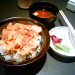 かき揚げを丼にして頂く