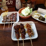 やきとり 大吉 - 大吉系は特にハツがンマいよね（浪漫亭も同じ開き、焼きだたわ）