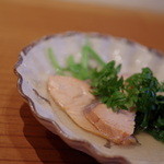 魚菜料理 縄屋 - 櫻鱒（さくらます）に和蘭芥子（くれそん）の鍋（なべ）