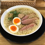 麺屋さくら - 【限定】鴨ねぎ霰そば しお味玉