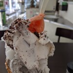 ハーモニィ - ごま&ラムチョコ&レモン&おまけのフルーツジェラート