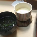 Okazaki - 茶碗蒸しとお吸い物