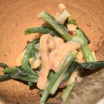 めしの助 - あおやぎとわけぎぬた