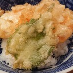 月の庭 - 卵の天ぷら丼