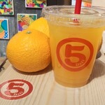 maru5deli Hiroshima T-Site Ten - 今天開始販售的熊本縣產「不知火（しらぬひ）果汁」讓我品嚐了一口，甜得讓我忍不住問店長「有加糖嗎？」這款果汁非常甜，但後味卻清爽。