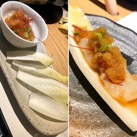 しゃぶ焼 ふくのや - とらふぐのぶつ刺し