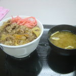 松屋 - 牛めし＋味噌汁