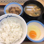 Matsuya - 卵かけご飯牛皿定食