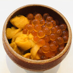 寿司栄 - イクラ　ウニ　鮪中落ち　赤シャリ