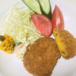 ダイリキ - ポテサラと南瓜サラダを作っただけのカンタンご飯です