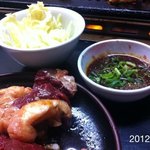 焼肉かつらぎ - 2012.4.29(日)20時半訪問 必食はマルチョウ、抜群に美味しい！