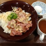 Sukiya - NYポーク丼(大盛)オニオンスープ＆おんたまセット