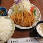 清水屋 - 上ロースかつ定食