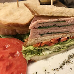 The old man`s Cafe 浦和美園店 - ボロニア紫蘇サンド¥1580