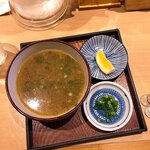 塩そば まえだ - スープ割り