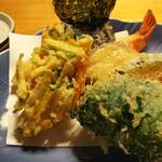 九重 - 天ぷら盛り合せ