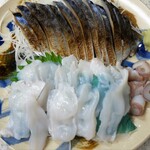 魚順 - 料理写真:炙りサバ＆活たこ