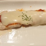 のもでん - 焼鳥屋のピザ