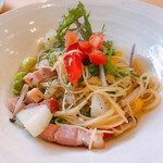 トラットリア サッチ - ベーコンと野菜のアーリオ・オーリオ