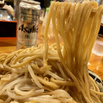 福助 - 福助らうめん(中)たまごメンマ＠900円+野菜増し(無料)の麺