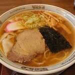 河島屋食堂 - ワンタン麺(2020.02)