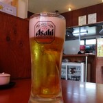 ホワイト餃子 - 生ビール