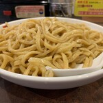 三豊麺 - 濃厚魚介つけ麺特盛の麺②