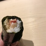 江戸前 鮨 服部 - 〇毛ガニの手巻き