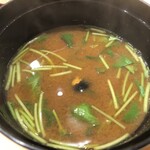 江戸前 鮨 服部 - 〇最後はシジミの味噌汁で〆