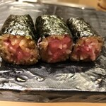 江戸前 鮨 服部 - ◎すき身はトロたくで