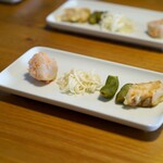 溢彩流香 - 里芋、明太、 まこも茸、 枝豆 、鮭フライ