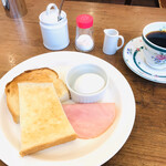 岡山珈琲館 - モーニング　トースト＆たまご　５１０円