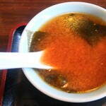 中華美食館 - 味噌スープ(味噌汁ではない)