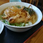 Maru Yoshi - うどん大盛+海鮮揚げ+山菜