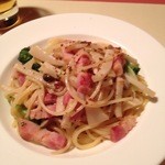 タントピアット - パスタ　ベーコンとタケノコのオイル