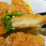 とんかつ大学 - あっさりチキンカツにツユが染みて美味し