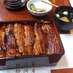 駿河屋 - 特上うな重（肝吸い付）\4,200