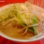 ちばから - らーめん(豚一切れ) 「ヤサイニンニクアブラカラメ」(750円) 2012/05