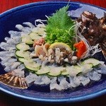 Kyaputen - オコゼの姿造り★新鮮だからこそ最高の味と食感をお楽しみ頂けます。