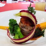 ルアン 神戸迎賓館 - アンコウが濃厚でうまーっ！（黄色い野菜は何やったんやろ？ww）