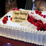 ルアン 神戸迎賓館 - ウェディングケーキ（お婿さんの趣味、ラクロスをイメージ・・）