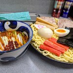 玉川大盛軒 - 正油つけ麺＋味噌漬玉子　¥980＋¥100
