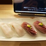 九州寿司 寿司虎 Aburi Sushi TORA - イカとマアジ