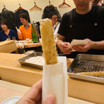 食堂 おがわ - ウドの天ぷら
      ウドチュロス（俺のチュロス）別名多すぎ(≧∀≦)