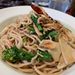 ナナイロパスタ - 桜ペペロンチーノ 1,180円 + 大盛 250円 = 1,430円。